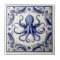 Octopus Blue and White Sea Ocean theme Beach House