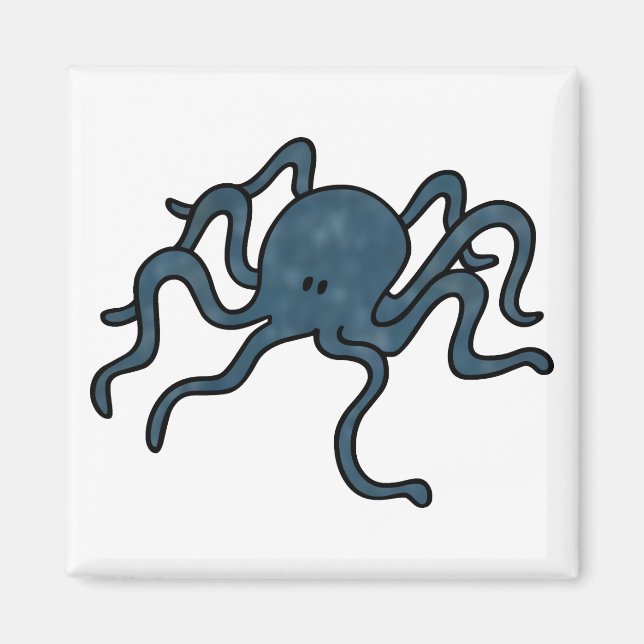 Octopus Blue Magnet (Front)