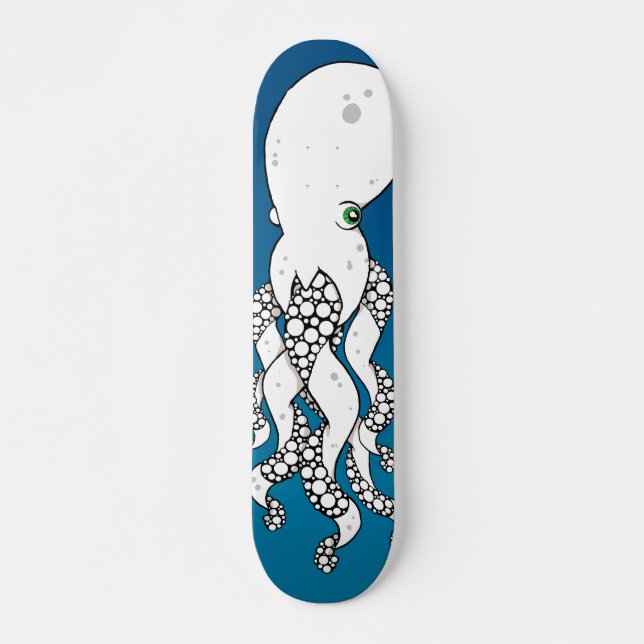 Octopus (Blue) Skateboard Deck (Front)
