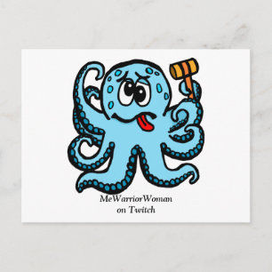 Octopus Bonk, MeWarriorWoman on Twitch Postcard