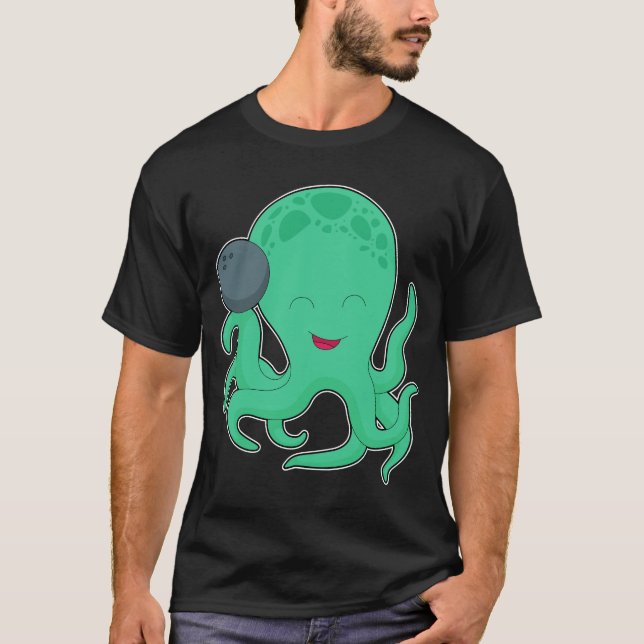 Octopus Bowling Bowling ball T-Shirt (Front)