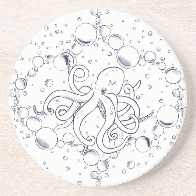 Octopus Bubble Drift Coaster (Front)