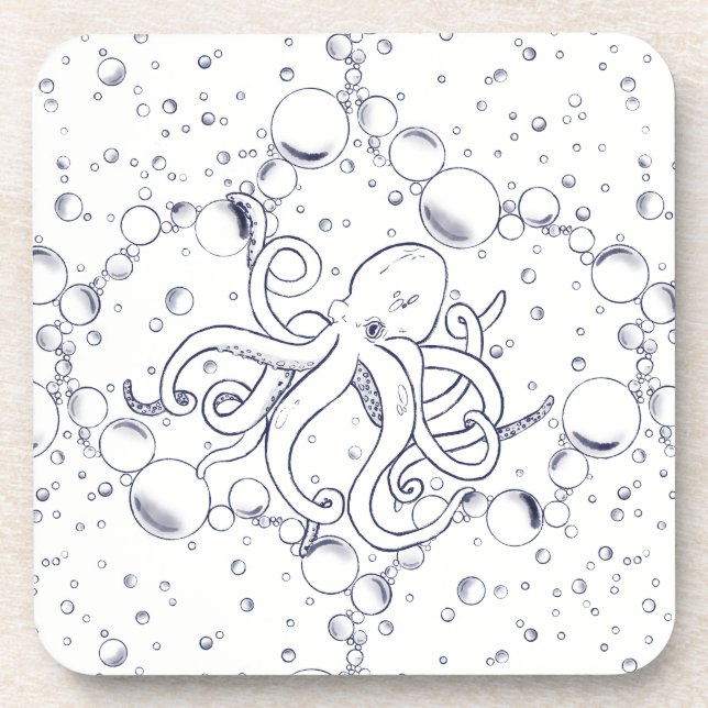 Octopus Bubble Drift Coaster (Front)