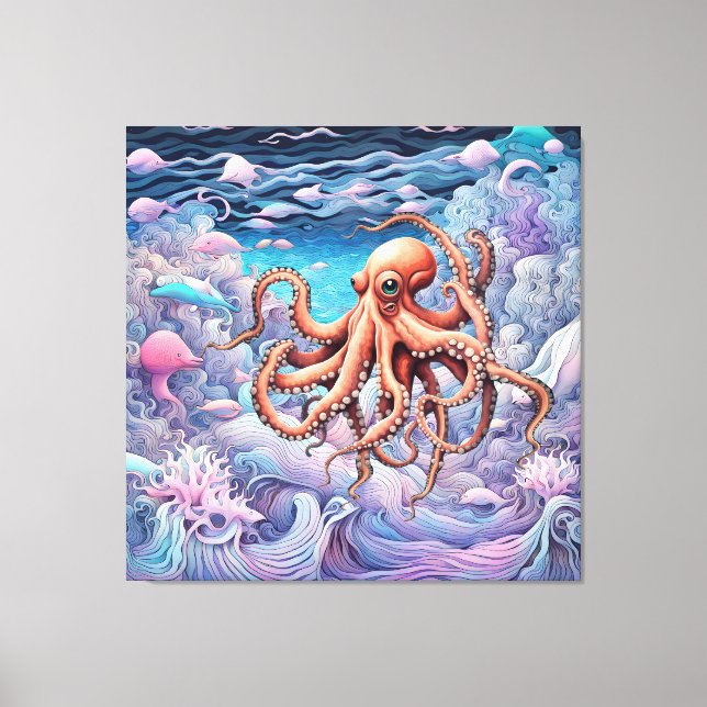 Octopus Canvas Print (Front)
