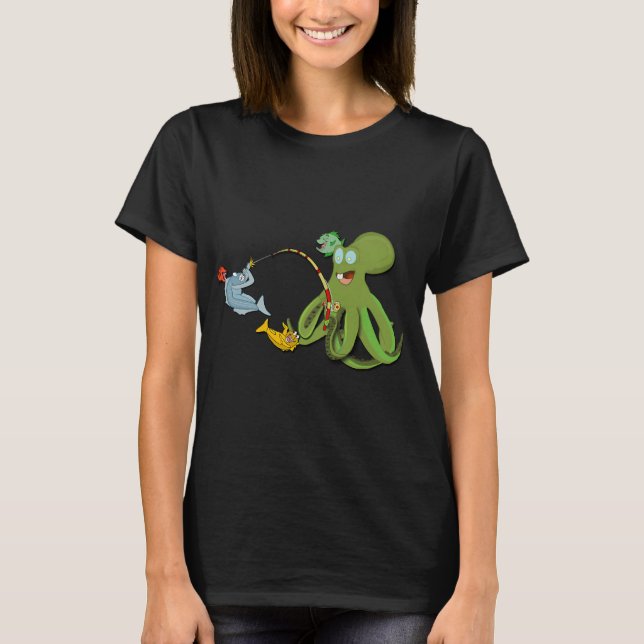 octopus cartoon T-Shirt (Front)
