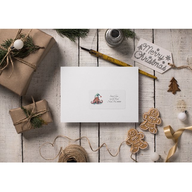 Octopus Christmas Joy, custom Label (Creator Uploaded)