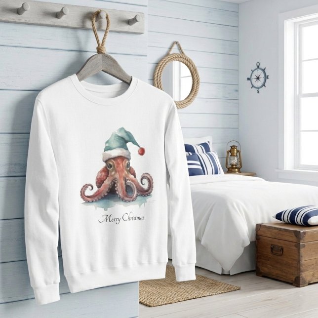 Octopus Christmas Joy, custom Sweatshirt (Creator Uploaded)