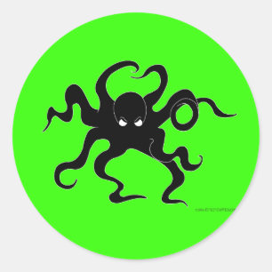 Octopus Classic Round Sticker