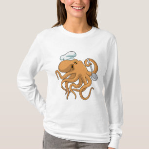 Octopus Cook Chef hat T-Shirt