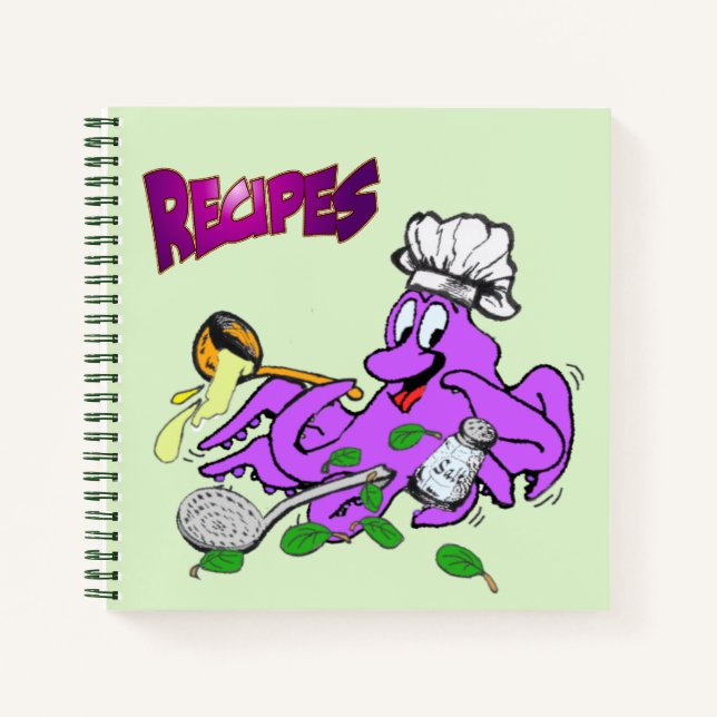 Octopus Cook Recipe Notebook (Front)