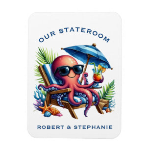 Octopus Cruise Ship Stateroom Magnet