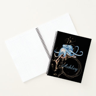 Octopus Custom Name Notebook