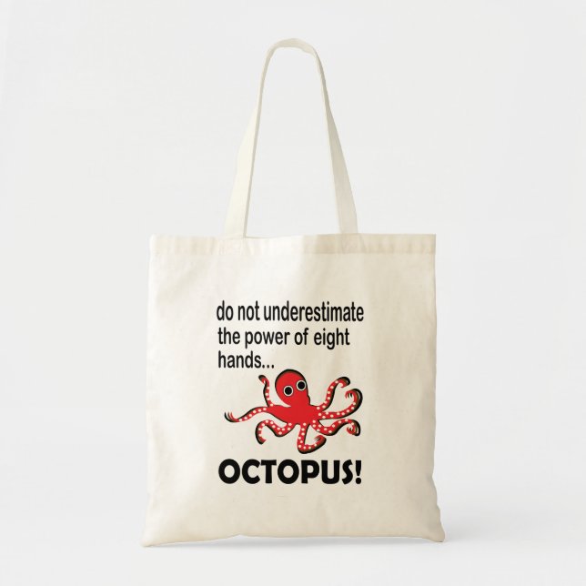 Octopus Cute Animal Funny Octopus Tote Bag (Front)