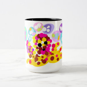 Octopus cute Two-Tone coffee mug