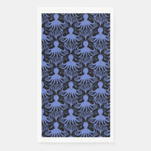 Octopus (dark background) napkin