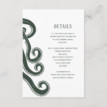 Octopus Deep Sea Modern Wedding Details