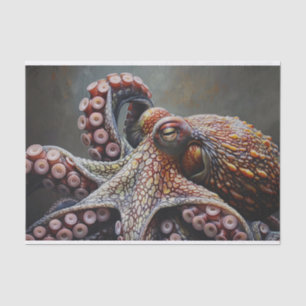 Octopus Digital Painting Decoupage Tissue Paper