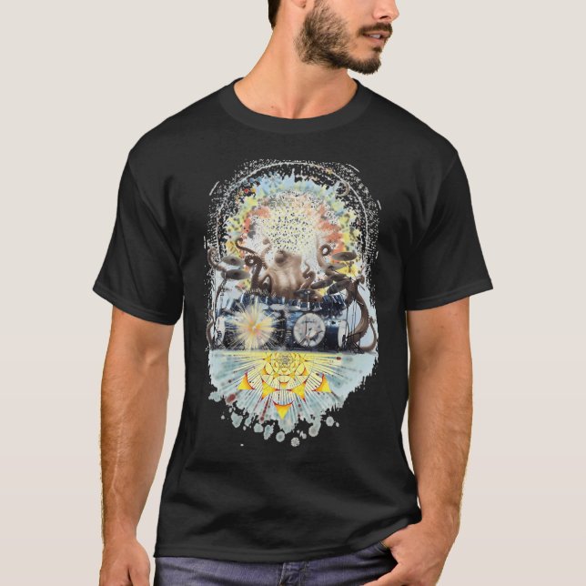 Octopus Drummer T-Shirt (Front)