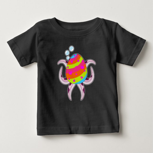 Octopus Easter Easter egg Baby T-Shirt (Front)
