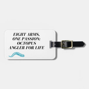 Octopus fishing  luggage tag