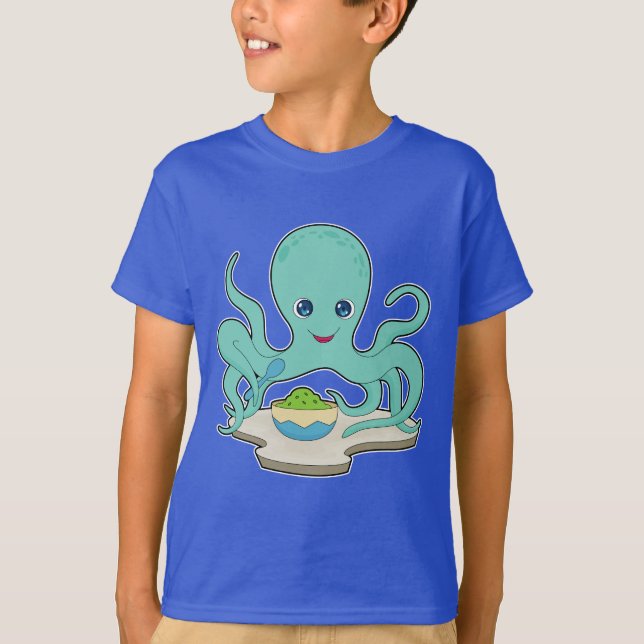 Octopus Food Bowl T-Shirt (Front)
