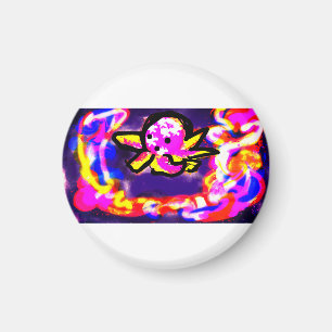 Octopus fun wave magnet