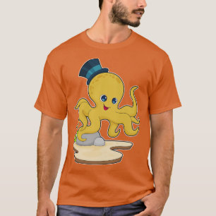Octopus Gentleman Hat T-Shirt