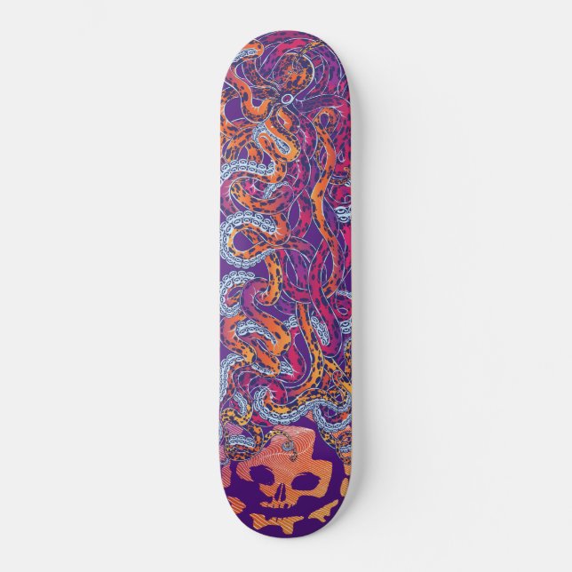 Octopus Graffiti Skateboard (Front)