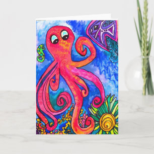 Octopus Greeting Card