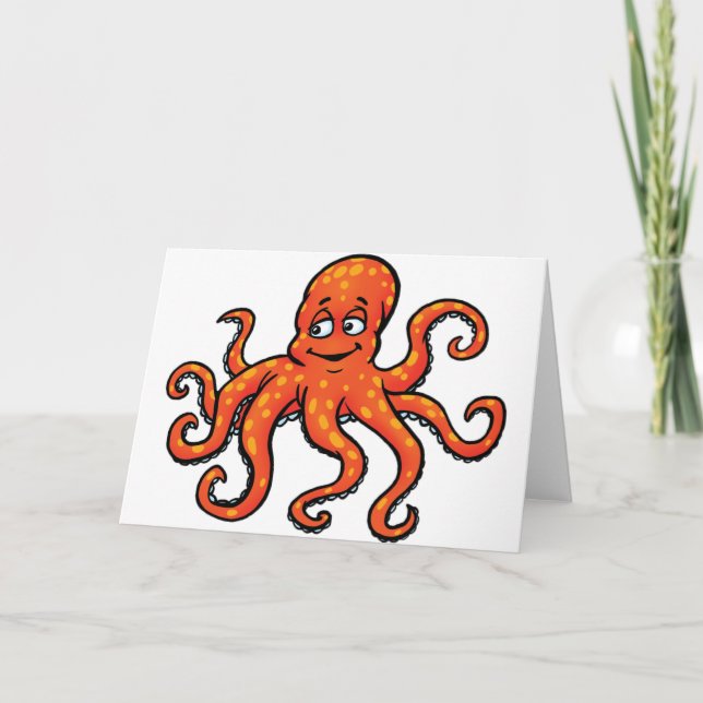 Octopus Greeting Cards (Front)