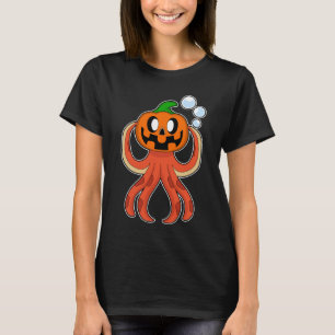 Octopus Halloween Pumpkin T-Shirt