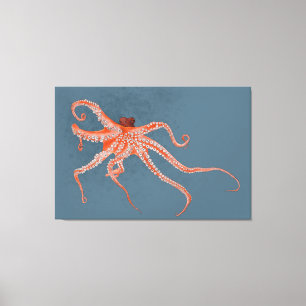 Octopus Hugs Canvas Print