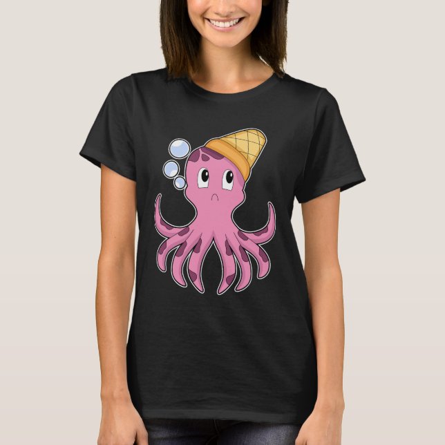 Octopus Ice cream cone T-Shirt (Front)
