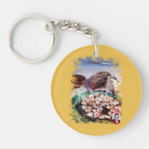 Octopus in Galician/Polbo á feira/Galician octopus Key Ring