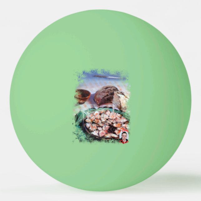 Octopus in Galician/Polbo á feira/Galician octopus Ping Pong Ball (Front)