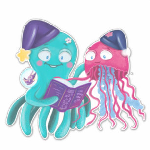 Octopus Jellyfish Friends Bedtime Story Kid's Room