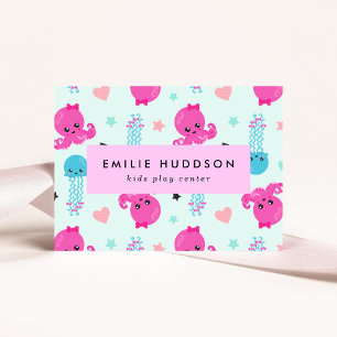 Octopus, Jellyfish, Play Centre, Activity Centre Business Card