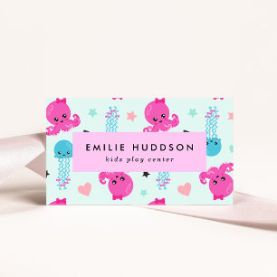 Octopus, Jellyfish, Play Centre, Activity Centre Business Card