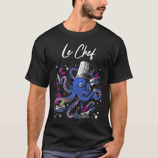 Octopus Kalmar Octopus Chef Kitchen T-Shirt (Front)