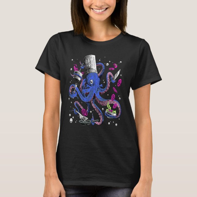Octopus Kalmar Octopus Kitchen Chef T-Shirt (Front)