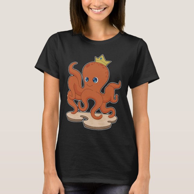 Octopus King Crown T-Shirt (Front)
