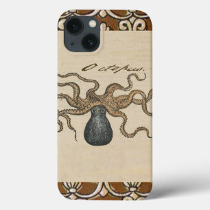 Octopus Kraken Antique Coastal Marine Wildlife iPhone 13 Case
