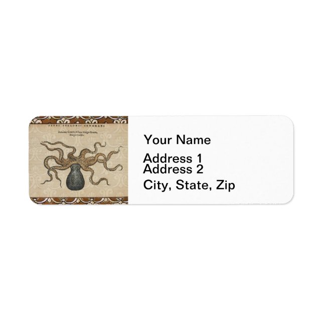 Octopus Kraken Vintage Illustration (Front)