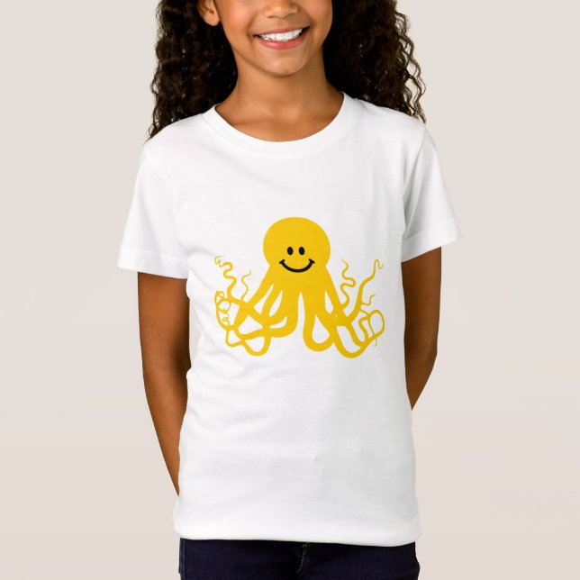 Octopus / Kraken Yellow T-Shirt (Front)