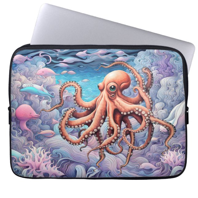 Octopus Laptop Sleeve (Front)