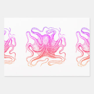 octopus legs wrapping paper sheet