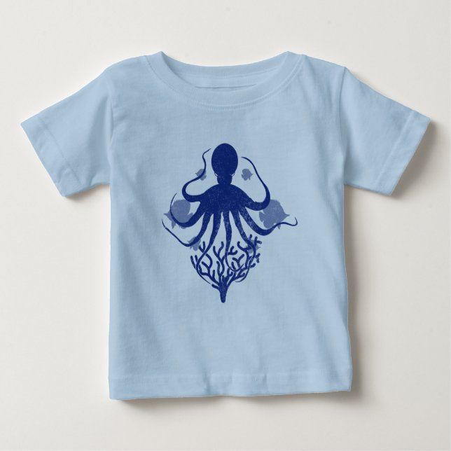 Octopus (light background) baby T-Shirt (Front)