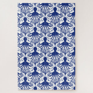 Octopus (light background) difficult jigsaw puzzle