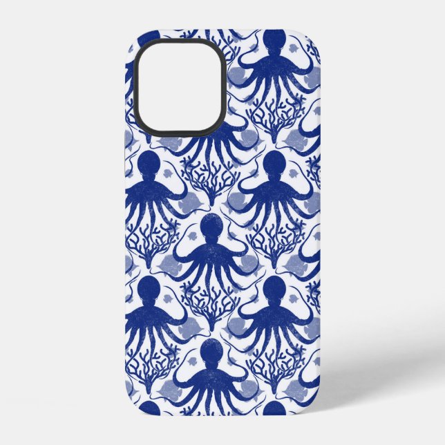 Octopus (light background) iPhone case (Back)