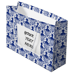 Octopus (light background) large gift bag